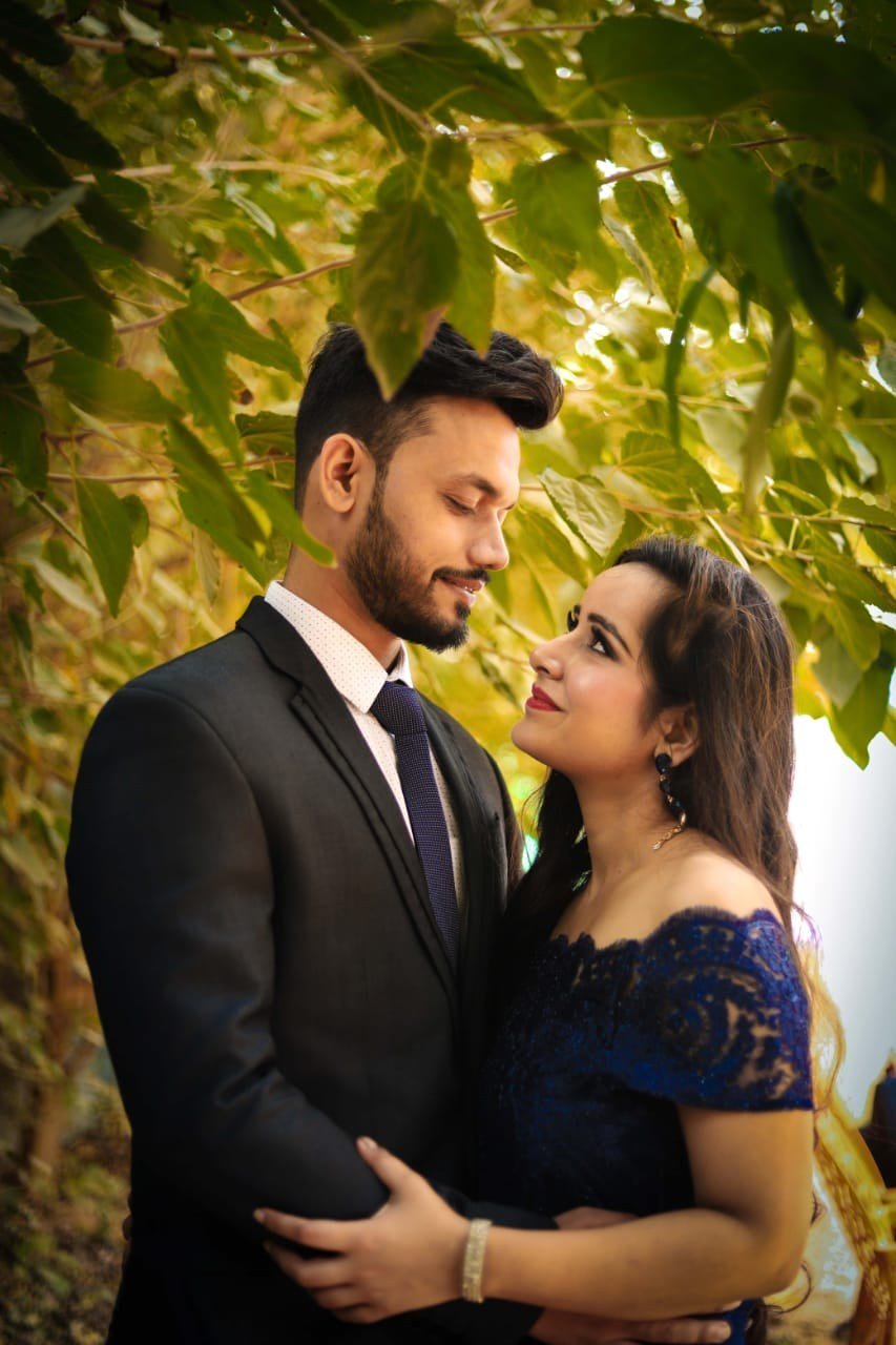 Bride and groom seated together at a wedding venue